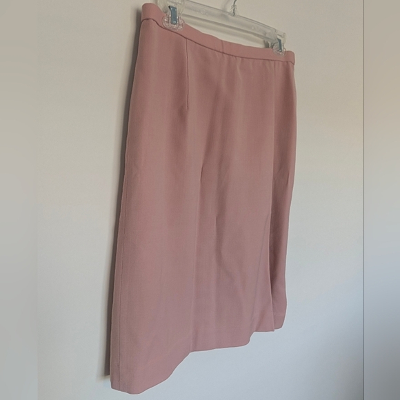 Pendleton Womens Pencil Skirt Pink Sz 12 Petite 100% Wool Office Career Classic - Picture 2 of 9
